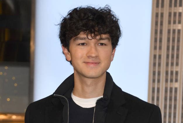 NEW YORK, NY- DECEMBER 17: Charlie Bushnell pictured at The Empire State Building celebrating season 2 of Percy Jackson and the Olympians on Disney+ and Hulu on December 17, 2025 in New York City. Copyright: xMediaPunchx