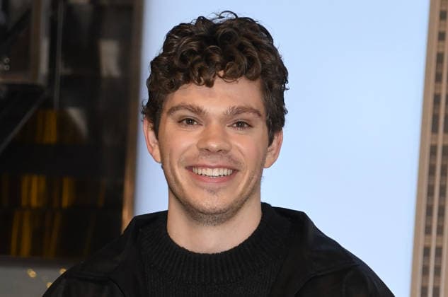 NEW YORK, NY- DECEMBER 17: Daniel Diemer pictured at The Empire State Building celebrating season 2 of Percy Jackson and the Olympians on Disney+ and Hulu on December 17, 2025 in New York City. Copyright: xMediaPunchx