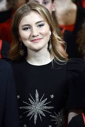Princess Eleonore pictured during the yearly Christmas Concert at the Royal Palace in Brussels, Wednesday 17 December 2025.  ERICxLALMAND 149638666