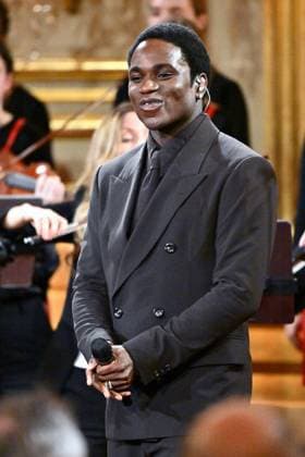 Singer Francisco Schuster performs at the yearly Christmas Concert at the Royal Palace in Brussels, Wednesday 17 December 2025.  ERICxLALMAND 149642510