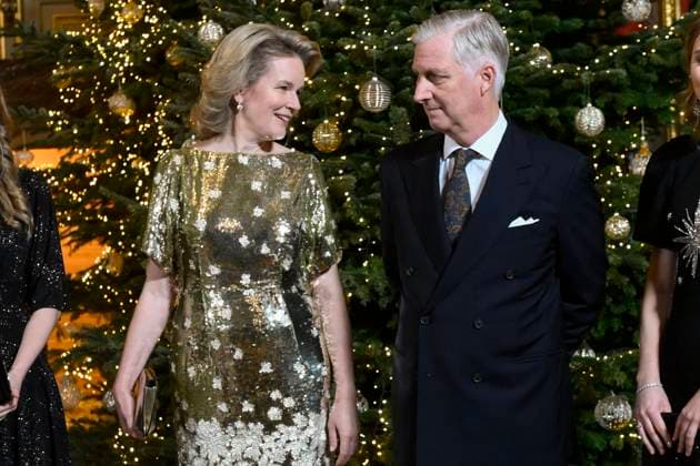 Christmas Concert Belgian Royals17 12 2025 BRUSSELS, BELGIUM - Their Majesties the King and Queen pictured hosting a Christmas Concert for those who have contributed to the smooth running of royal activities in 2025 on December 17, 2025 in Brussels, Belgium, 17 12 2025 Brussels Belgium  Copyright: xPhilipxReynaersx