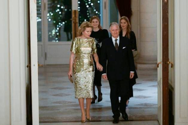 Christmas Concert Belgian Royals17 12 2025 BRUSSELS, BELGIUM - Their Majesties the King and Queen pictured hosting a Christmas Concert for those who have contributed to the smooth running of royal activities in 2025 on December 17, 2025 in Brussels, Belgium, 17 12 2025 Brussels Belgium  Copyright: xPhilipxReynaersx