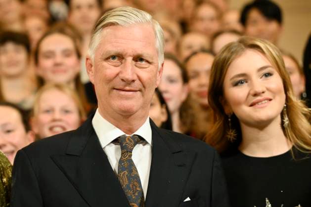 Christmas Concert Belgian Royals17 12 2025 BRUSSELS, BELGIUM - Their Majesties the King and Princess Elizabeth of Belgium pictured hosting a Christmas Concert for those who have contributed to the smooth running of royal activities in 2025 on December 17, 2025 in Brussels, Belgium, 17 12 2025 Brussels Belgium  Copyright: xPhilipxReynaersx