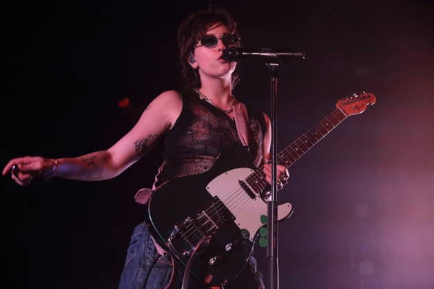 Mikaela Mullaney Straus aka King Princess at a concert at Astra Kulturhaus in Berlin, December 17, 2025 King Princess concert Berlin