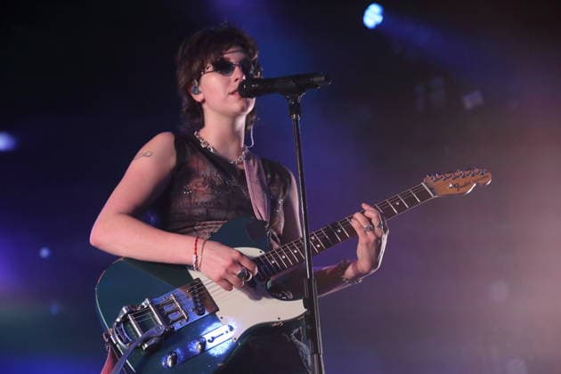Mikaela Mullaney Straus aka King Princess at a concert at Astra Kulturhaus in Berlin, December 17, 2025 King Princess concert Berlin