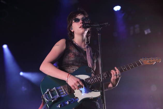 Mikaela Mullaney Straus aka King Princess at a concert at Astra Kulturhaus in Berlin, December 17, 2025 King Princess concert Berlin