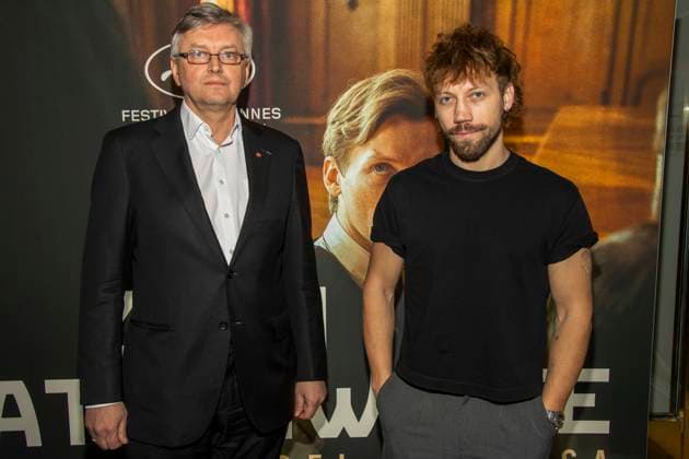 abb Sergei Loznitsa is a Ukrainian film director with Alexander Alexandrovich Kuznetsov is a Ukrainian Russian film actor guest on the red carpet at the Berlin premiere of the movie Two Prosecutors Prosecutors at Cinema Paris Berlin on December 17, 2025 in Berlin Berlin Germany
