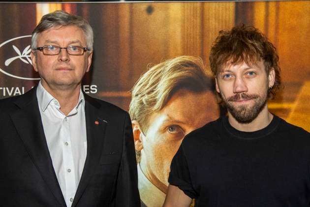 abb Sergei Loznitsa is a Ukrainian film director with Alexander Alexandrovich Kuznetsov is a Ukrainian Russian film actor guest on the red carpet at the Berlin premiere of the movie Two Prosecutors Prosecutors at Cinema Paris Berlin on December 17, 2025 in Berlin Berlin Germany