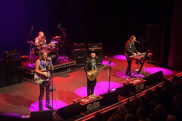 Slade performing at Shepherd™s Bush Empire LONDON, ENGLAND - DECEMBER 17: John Berry, Alex Bines, Dave Hill and Russell Keefe of ™Slade™ performing at Shepherd™s Bush Empire on December 17, 2025 in London, England. CAP MAR MAR Great Britain Copyright: xMartinxHarris CapitalxPicturesx