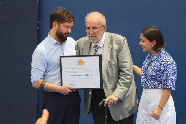 Santiago, December 18, 2025 President Gabriel Boric leads the award ceremony of the President of the Republic Awards for National Music and Performing Arts 2025 Jonnathan Oyarzun Aton Chile, Santiago Chile Aton 1113012  Copyright: JONNATHANxOYARZUN ATONxCHILE