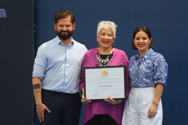 Santiago, December 18, 2025 President Gabriel Boric leads the award ceremony of the President of the Republic Awards for National Music and Performing Arts 2025 Jonnathan Oyarzun Aton Chile, Santiago Chile Aton 1113017  Copyright: JONNATHANxOYARZUN ATONxCHILE