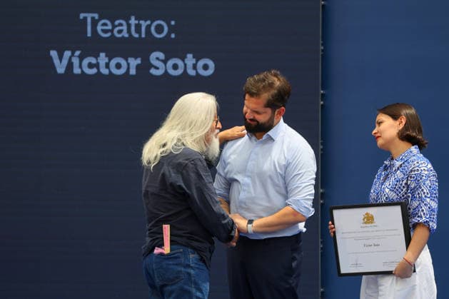 Santiago, December 18, 2025 President Gabriel Boric leads the award ceremony of the President of the Republic Awards for National Music and Performing Arts 2025 Jonnathan Oyarzun Aton Chile, Santiago Chile Aton 1113029  Copyright: JONNATHANxOYARZUN ATONxCHILE