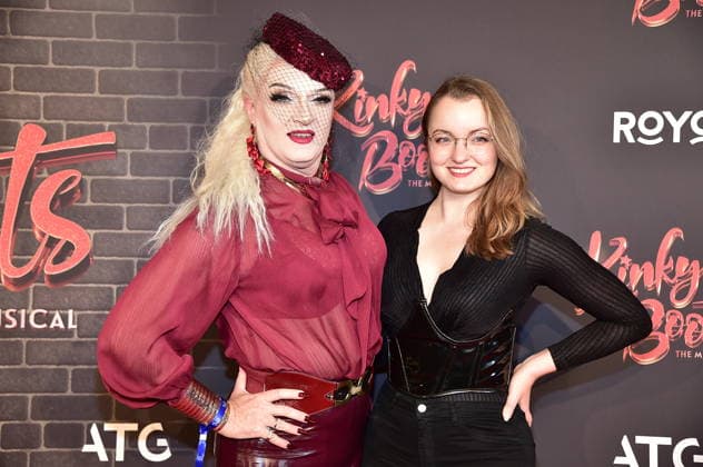 PREMIERE OF ÒKINKY BOOTS Ð THE MUSICALÒ Sheila Wolf Teichert with daughter Kira Teichert Trvestiekünstler PREMIERE OF ÒKINKY BOOTS Ð THE MUSICALÒ at the Admiralspalast in Berlin on 18 12 2025 Photopress Mueller