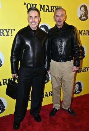 David Furnish and DJ Fat Tony attends Oh, Mary! Press Night at the Trafalgar Theatre in London, England. UK. Thursday 18th December 2025 Copyright: xJamesxWarrenx OH, MARY! - PRESS NIGHT14
