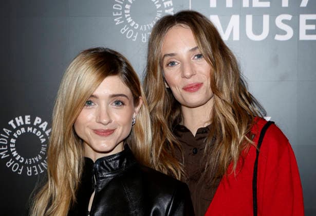 Natalia Dyer and Maya Hawke arrive on the red carpet at PaleyLive s Stranger Things - The Final Season Celebration at The Paley Museum on Thursday, December 18, 2025 in New York City.  NYP20251218203 JOHNxANGELILLO