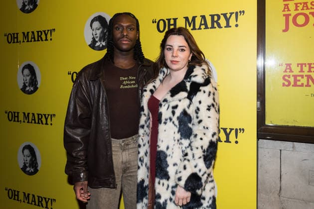 December 18, 2025, London, England, United Kingdom: OTAMERE GUOBADIA (L) and SHON FAYE attend Oh, Mary! opening night premiere at the Trafalgar Theatre. London United Kingdom - ZUMAs371 20251218_zip_s371_002 Copyright: xWiktorxSzymanowiczx