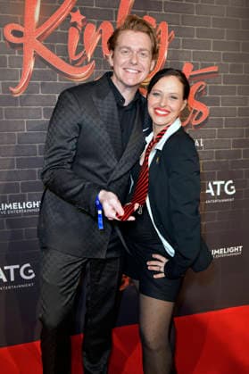 Johannes Heinrichs and Nadja Jo Klapper at the premiere of the musical Kinky Boots The Musical at the Admiralspalast Berlin, 18 12 2025 Foto:xM.xBehrensx xFuturexImagex kinky_5215