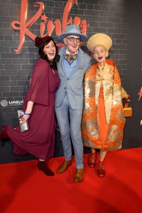 Natascha Warkulat, Günther Krabbenhöft and Britt Kanja at the premiere of the musical Kinky Boots The Musical at the Admiralspalast Berlin, 18 12 2025 Foto:xM.xBehrensx xFuturexImagex kinky_5229