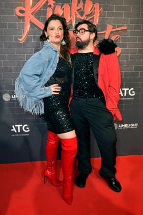 Anika Lehmann and Steven Preisner at the premiere of the musical Kinky Boots The Musical at the Admiralspalast Berlin, 18 12 2025 Foto:xM.xBehrensx xFuturexImagex kinky_5236