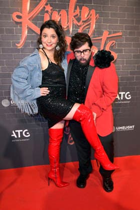 Anika Lehmann and Steven Preisner at the premiere of the musical Kinky Boots The Musical at the Admiralspalast Berlin, 18 12 2025 Foto:xM.xBehrensx xFuturexImagex kinky_5237