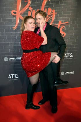 Gisa Flake and Knud Riepen at the premiere of the musical Kinky Boots The Musical at the Admiralspalast Berlin, 18 12 2025 Foto:xM.xBehrensx xFuturexImagex kinky_5250