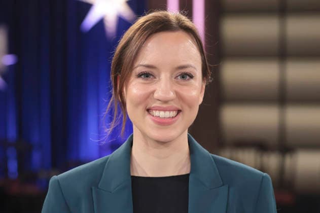 Carina Raddatz at the recording of the WDR talk show Kölner Treff in WDR Studio BS 3 Cologne, 18 12 2025 Foto:xR.xSchmiegeltx xFuturexImagex koelner_treff1812_5240