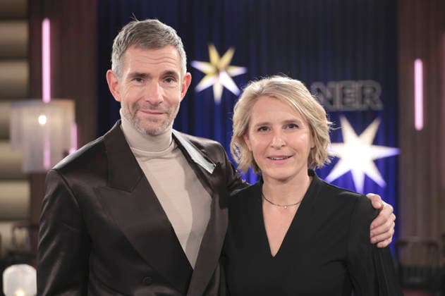 Micky Beisenherz and Susan Link at the recording of the WDR talk show Kölner Treff in WDR Studio BS 3 Cologne, 18 12 2025 Foto:xR.xSchmiegeltx xFuturexImagex koelner_treff1812_5250
