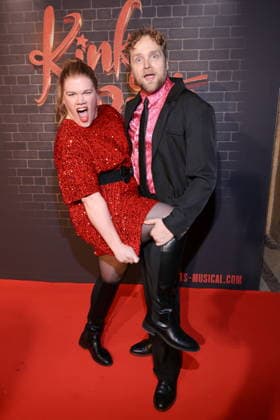 18 12 2025, Gisa Flake and Knud Riepen, Premiere of Kinky Boots The Musical, Admiralspalast, Berlin, Berlin