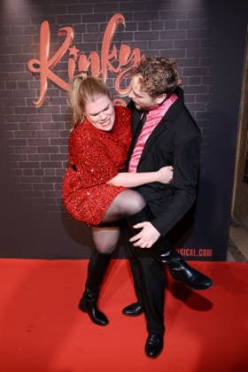 18 12 2025, Gisa Flake and Knud Riepen, Premiere of Kinky Boots The Musical, Admiralspalast, Berlin, Berlin