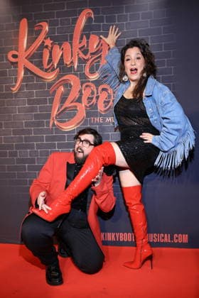 18 12 2025, Steven Preisner and Anika Lehmann, Premiere of Kinky Boots The Musical, Admiralspalast, Berlin, Berlin
