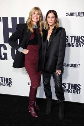18 December 2025 - Los Angeles, California - Laura Dern, Kristen Wiig. Los Angeles Premiere Of Searchlight Pictures Is This Thing On? held at Vidiots.in Los Angeles. Los Angeles USA - ZUMAa123 20251218_zaa_a123_052 Copyright: xADx