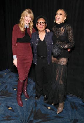 December 18, 2025 Los Angeles, California Laura Dern, Matthew Libatique, Andra Day Los Angeles Premiere Of Searchlight Pictures Is This Thing On held at Vidiots in Los Angeles Photo Credit AdMedia 451650 2025 12 18 CA Los Angeles Etats Unis  Copyright: xAdMediax STAR_451650_029