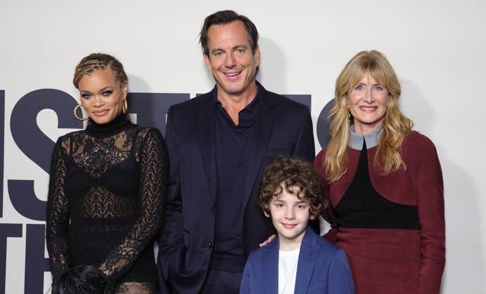 18 December 2025 Los Angeles, California Andra Day, Will Arnett ,Laura Dern, Calvin Knegten Los Angeles Premiere Of Searchlight Pictures Is This Thing On held at Vidiots in Los Angeles Photo Credit AdMedia 451650 2025 12 18 CA Los Angeles Etats Unis  Copyright: xAdMediax STAR_451650_039