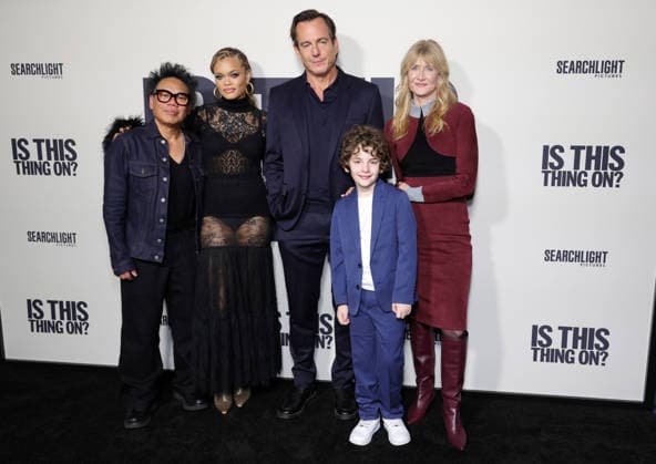 18 December 2025 Los Angeles, California Matthew Libatique, Andra Day, Will Arnett ,Laura Dern, Calvin Knegten Los Angeles Premiere Of Searchlight Pictures Is This Thing On held at Vidiots in Los Angeles Photo Credit AdMedia 451650 2025 12 18 CA Los Angeles United States  Copyright: xAdMediax STAR_451650_041