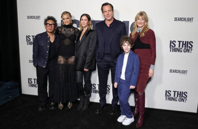 18 December 2025 Los Angeles, California Matthew Libatique, Andra Day, Kristen Wiig, Will Arnett ,Laura Dern, Calvin Knegten Los Angeles Premiere Of Searchlight Pictures Is This Thing On held at Vidiots in Los Angeles Photo Credit AdMedia 451650 2025 12 18 CA Los Angeles Etats Unis  Copyright: xAdMediax STAR_451650_044