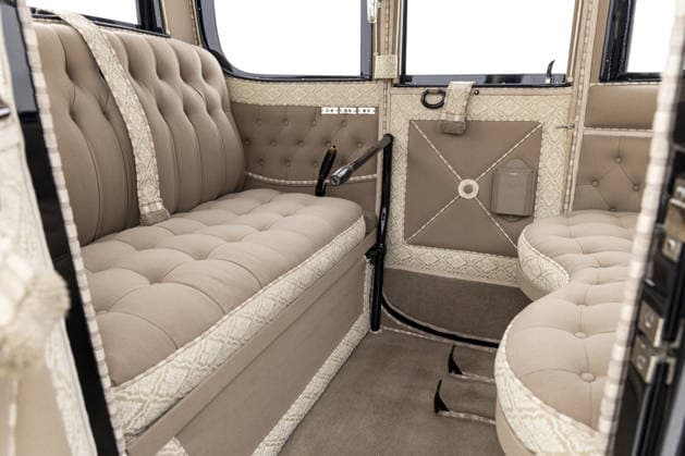 One of first ever electric cars – made 113 years ago – set to sell for £375,000 Story from Jam Press (First Electric Car) Pictured: Inside the restored Baker Electric Model V, built in 1912. One of first ever electric cars – made 113 years ago – set to sell for £375,000 One of the first ever electric cars is set to sell for £375,000. The restored Baker Electric Model V, built in 1912, is heading to auction. It’s widely regarded as one of the finest early electric cars ever produced. The car being offered is a Model V four-passenger Special Extension Coupe, one of the last and most desirable enclosed Baker designs. It features elegant, lightweight aluminium bodywork, a style discontinued shortly after, as reported by Luxury Auto News. Copyright: xJamxPress CourtesyxofxRMxSotheby s