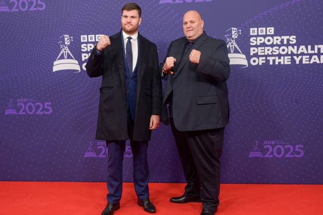 BBC Sports Personality of the Year Arrivals Red Carpet arrivals at Studio 10, Media City in Manchester ahead of the BBC Sports Personality of the Year 2025 Awards Featuring: Johny Fisher, Big John Fisher Where: Manchester, United Kingdom When: 18 Dec 2025 Credit: Graham Finney WENN Manchester United Kingdom Copyright: xWENNx wenn40849571 x wenn40849571