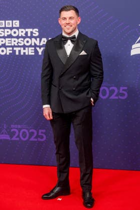 BBC Sports Personality of the Year Arrivals Red Carpet arrivals at Studio 10, Media City in Manchester ahead of the BBC Sports Personality of the Year 2025 Awards Featuring: Gio Russo Where: Manchester, United Kingdom When: 18 Dec 2025 Credit: Graham Finney WENN Manchester United Kingdom Copyright: xWENNx wenn40849413 x wenn40849413