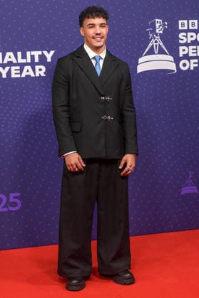 BBC Sports Personality of the Year Arrivals Red Carpet arrivals at Studio 10, Media City in Manchester ahead of the BBC Sports Personality of the Year 2025 Awards Featuring: Freddie Fraser Where: Manchester, United Kingdom When: 18 Dec 2025 Credit: Graham Finney WENN Manchester United Kingdom Copyright: xWENNx wenn40849416 x wenn40849416
