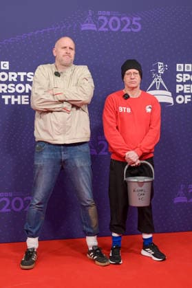BBC Sports Personality of the Year Arrivals Red Carpet arrivals at Studio 10, Media City in Manchester ahead of the BBC Sports Personality of the Year 2025 Awards Featuring: Steve Bracknell, Bob Rodgerson Where: Manchester, United Kingdom When: 18 Dec 2025 Credit: Graham Finney WENN Manchester United Kingdom Copyright: xWENNx wenn40849420 x wenn40849420