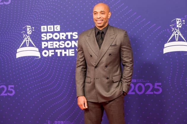 BBC Sports Personality of the Year Arrivals Red Carpet arrivals at Studio 10, Media City in Manchester ahead of the BBC Sports Personality of the Year 2025 Awards Featuring: Thierry Henry Where: Manchester, United Kingdom When: 18 Dec 2025 Credit: Graham Finney WENN Manchester United Kingdom Copyright: xWENNx wenn40849485 x wenn40849485