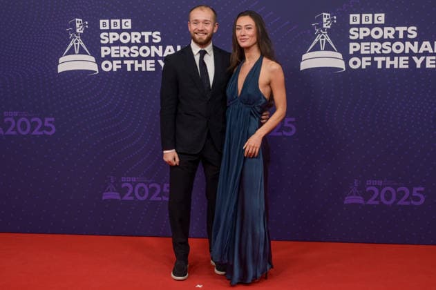 BBC Sports Personality of the Year Arrivals Red Carpet arrivals at Studio 10, Media City in Manchester ahead of the BBC Sports Personality of the Year 2025 Awards Featuring: Billy Monger, Guest Where: Manchester, United Kingdom When: 18 Dec 2025 Credit: Graham Finney WENN Manchester United Kingdom Copyright: xWENNx wenn40849526 x wenn40849526