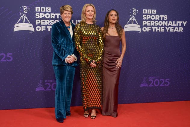 BBC Sports Personality of the Year Arrivals Red Carpet arrivals at Studio 10, Media City in Manchester ahead of the BBC Sports Personality of the Year 2025 Awards Featuring: Claire Balding, Gabby Logan, Alex Scott Where: Manchester, United Kingdom When: 18 Dec 2025 Credit: Graham Finney WENN Manchester United Kingdom Copyright: xWENNx wenn40849533 x wenn40849533