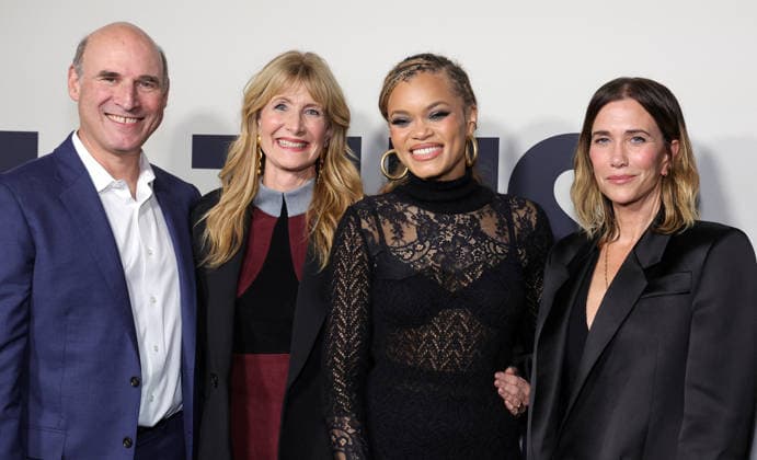 Is This Thing On Premiere - LA Matthew Greenfield, Laura Dern, Andra Day, Kristen Wiig At The Los Angeles Premiere Of Searchlight Pictures Is This Thing On? At Vidiots In Los Angeles CA, USA on December 18, 2025. Photo by Fati S ABACAPRESS.COM Los Angeles CA United States  Copyright: xFatixSadou ABACAPRESS.COMx