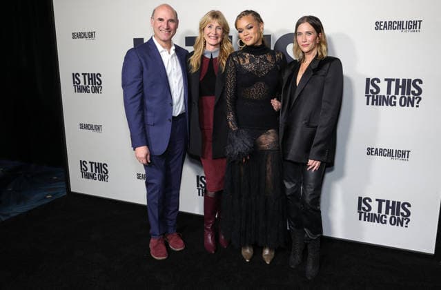 Is This Thing On Premiere - LA Matthew Greenfield, Laura Dern, Andra Day, Kristen Wiig At The Los Angeles Premiere Of Searchlight Pictures Is This Thing On? At Vidiots In Los Angeles CA, USA on December 18, 2025. Photo by Fati S ABACAPRESS.COM Los Angeles CA United States  Copyright: xFatixSadou ABACAPRESS.COMx