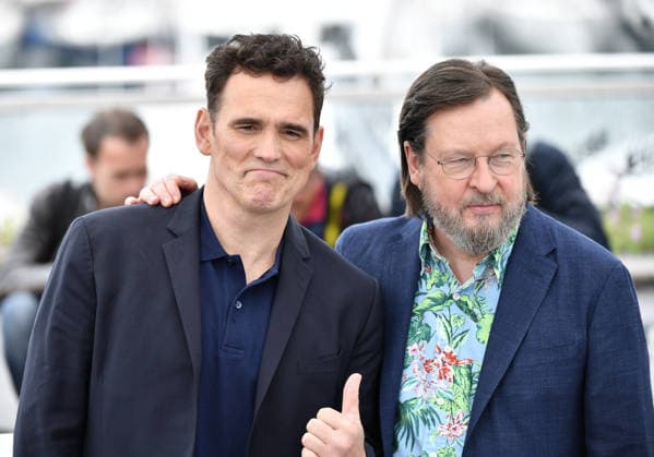 71st Cannes Film Festival - Happy As Lazzaro (Lazzaro Felice) photocall CANNES, FRANCE - MAY 14: US Actor Matt Dillon (L) and Danish director Lars von Trier pose for the film The House That Jack Built during the photocall at the 71st Cannes Film Festival in Cannes, France on May 14, 2018. Provence-Alpes-Cote d Azur France. Editorial use only. Please get in touch for any other usage.  Copyright: x2025xAnadoluxMustafaxYalcÄ±nx
