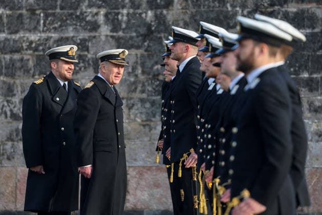 . 19 12 2025. Dartmouth, United Kingdom. King Charles III presides over the Lord High AdmiralÕs Divisions at the Britannia Royal Naval College in Dartmouth. United Kingdom.  xPoolx xi-Imagesx IIM-26465-0011