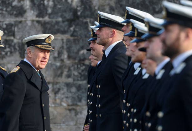 . 19 12 2025. Dartmouth, United Kingdom. King Charles III presides over the Lord High AdmiralÕs Divisions at the Britannia Royal Naval College in Dartmouth. United Kingdom.  xPoolx xi-Imagesx IIM-26465-0013
