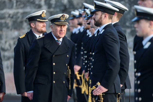 . 19 12 2025. Dartmouth, United Kingdom. King Charles III presides over the Lord High AdmiralÕs Divisions at the Britannia Royal Naval College in Dartmouth. United Kingdom.  xPoolx xi-Imagesx IIM-26465-0024