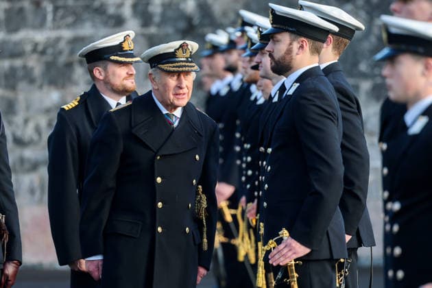 . 19 12 2025. Dartmouth, United Kingdom. King Charles III presides over the Lord High AdmiralÕs Divisions at the Britannia Royal Naval College in Dartmouth. United Kingdom.  xPoolx xi-Imagesx IIM-26465-0026